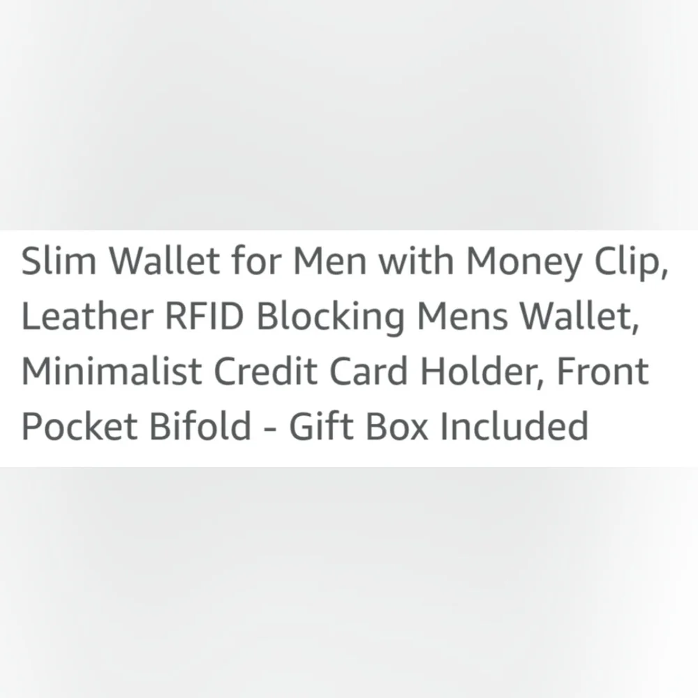 *NEW* Ronyxet Black Carbon Fiber Wallet with Card Slots